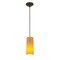 Access Lighting Glassn Glass Cylinder, LED Pendant, Oil Rubbed Bronze Finish, Clear Amber Glass 28033-3C-ORB/CLAM - alternate 1